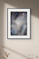 Abstract Brother Wolf mockup framed