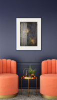 Abstract Moments In Time mockup framed
