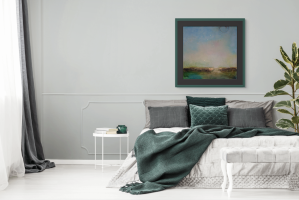 Abstract Morning Prayer framed mockup 2a