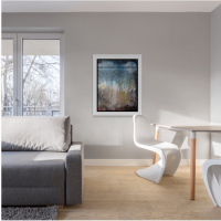framed Moonrise abstract